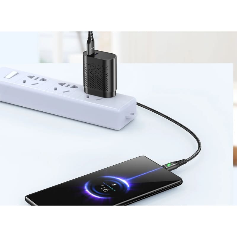 Câble USB C Samsung 5A charge rapide avec led